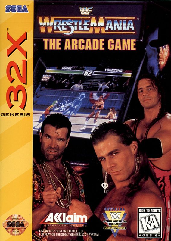 WWF WrestleMania box art for Super Famicom